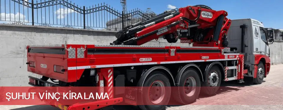 Şuhut İlçemi Vinç Kiralama